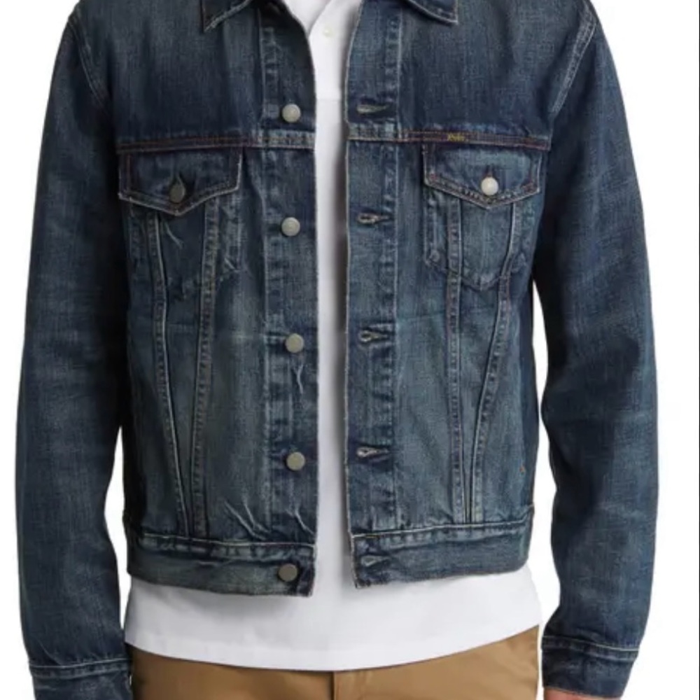 Polo by Ralph Lauren Blue Lightweight Shirt Jacket Timeless Design